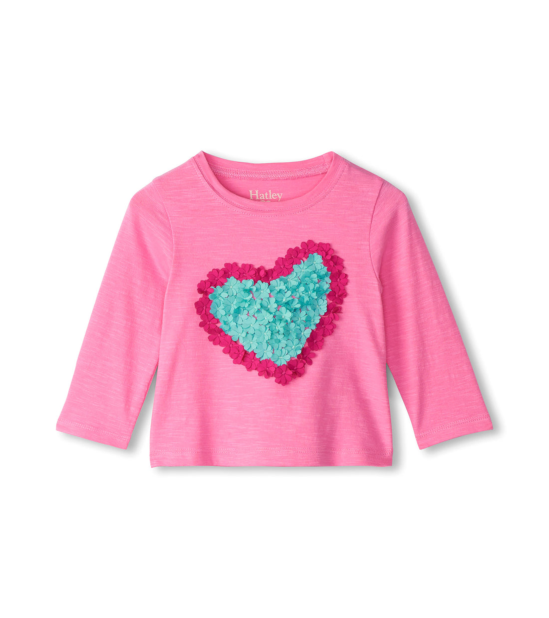 Girls Happy Heart Gather Back Tee