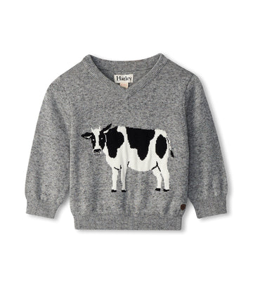 Milk Cow V-Neck Sweater