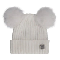 Double Pom Pom Knit Newborn Hat