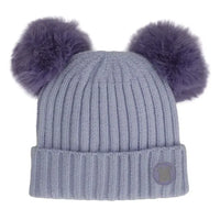 Double Pom Pom Knit Newborn Hat