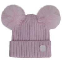 Double Pom Pom Knit Newborn Hat
