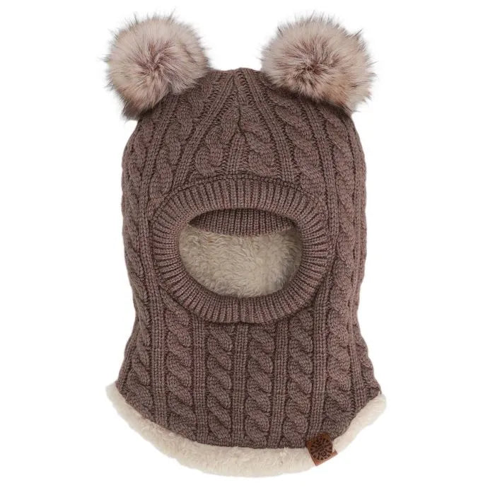 Knit Pom Pom Balaclava