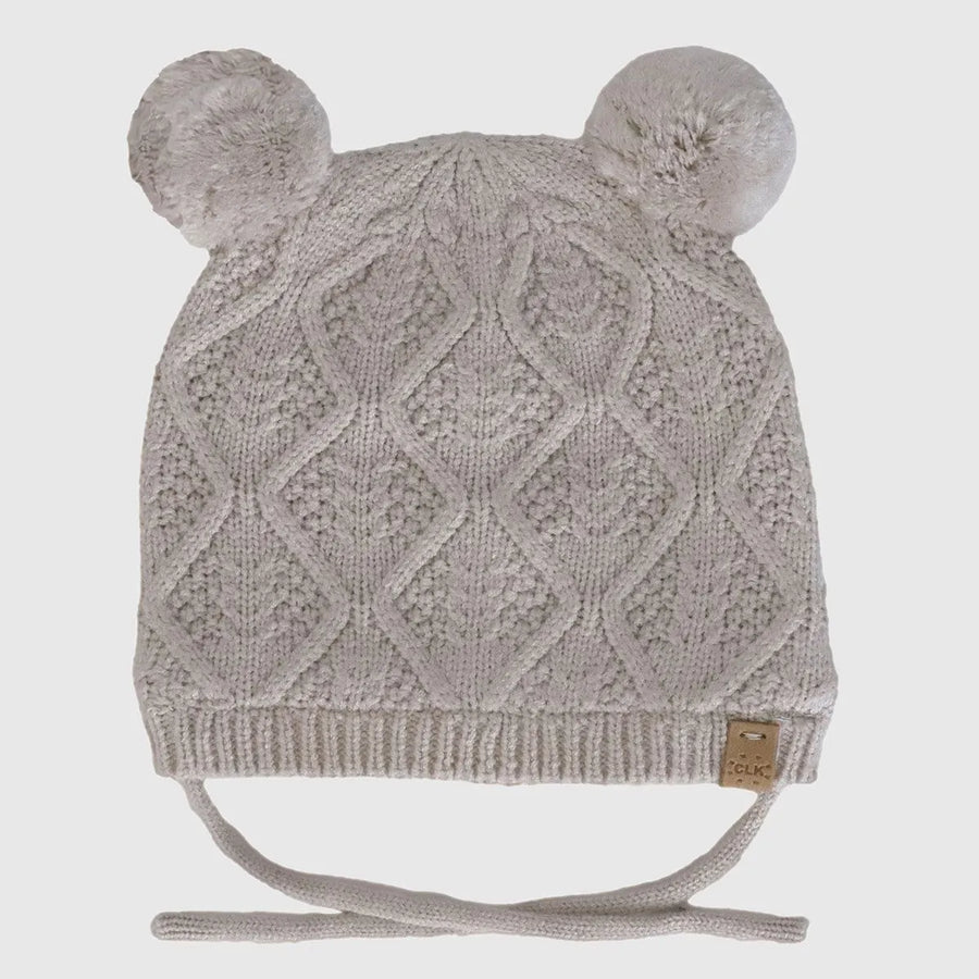 Knit Two Pom Pom Hat