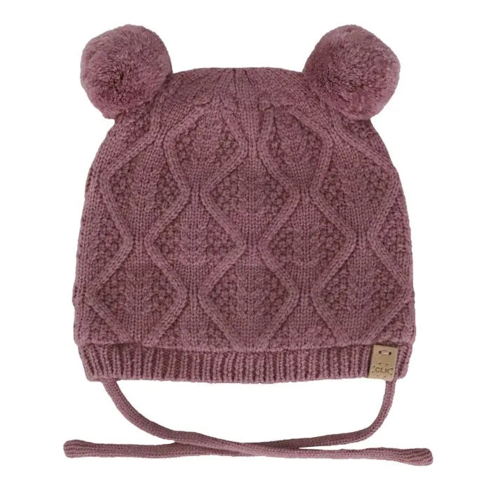 Knit Two Pom Pom Hat
