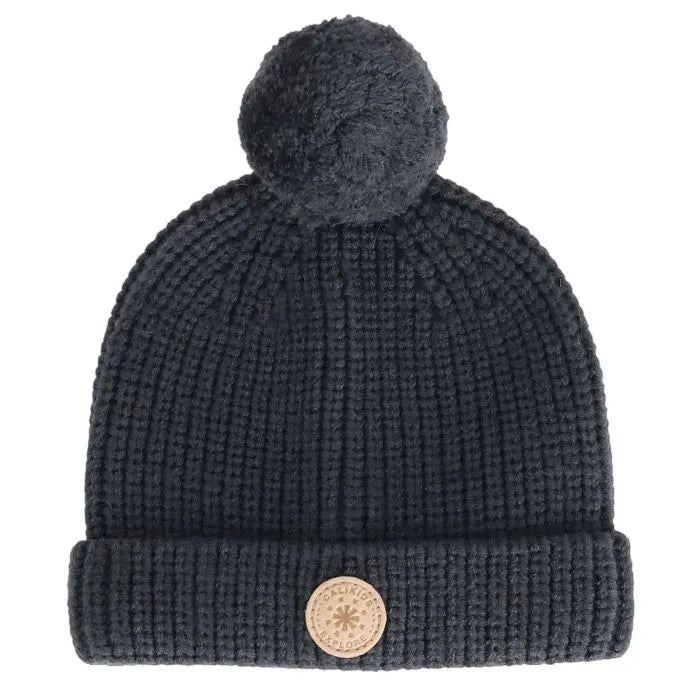 Knit Pom Pom Newborn Hat