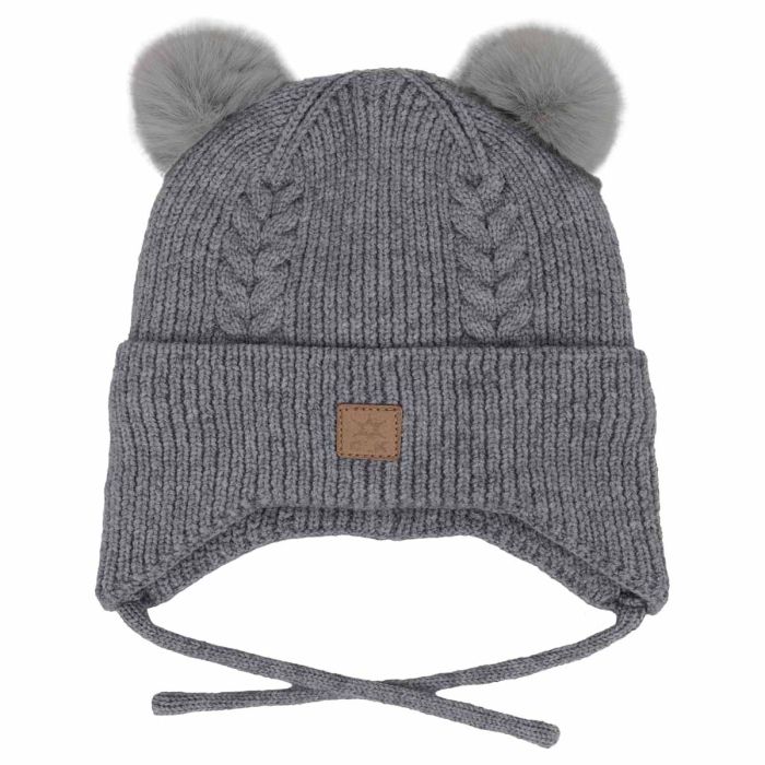 Soft Touch Two Pom Pom Knit Hat