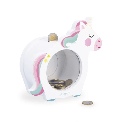 Wooden Unicorn Money Box