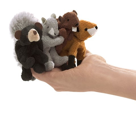 Mini Woodland Animal Set of Finger Puppets