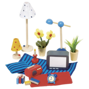 Doll House Accessories - Bedroom & Living Room set