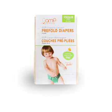 Organic Cotton Prefolds for Cloth Diapers