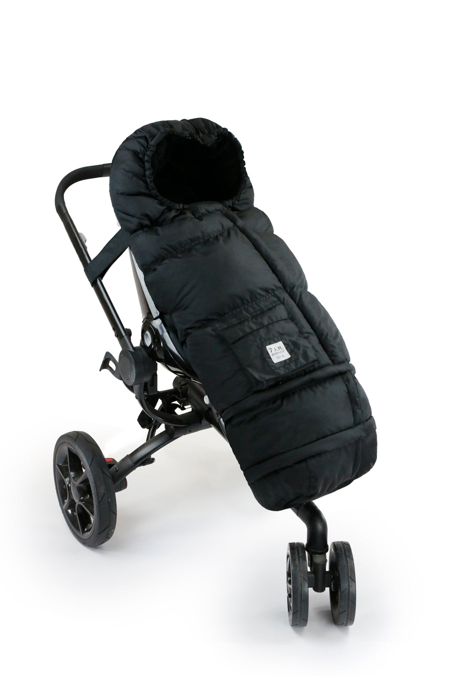 Evolution Stroller Blanket in Plush Black | The Baby FootPrint