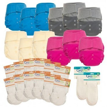 GroVia Starter & Full Time Cloth Diaper Packages