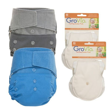 Hybrid Experience Cloth Diaper Package - Give it a whirl!