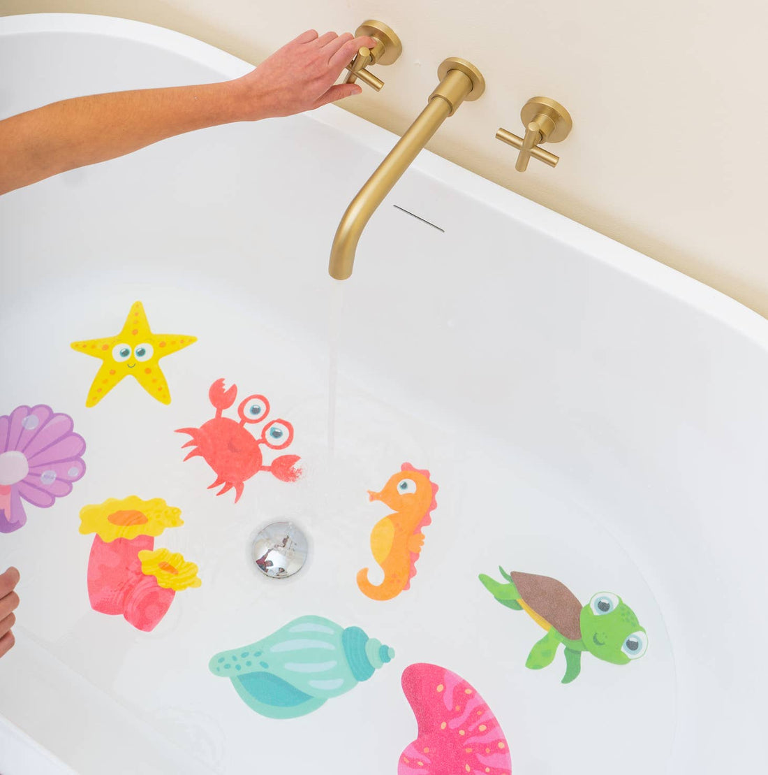 GloPals Grip Bathtub Stickies