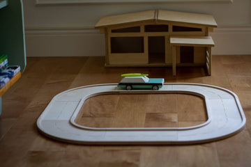 Wooden Oval Car Track
