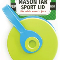 iLid Mason Jar Leak-Proof Sport Lid, WIDE Mouth