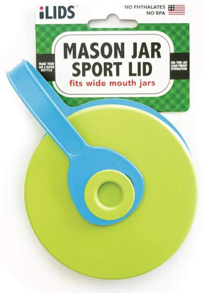 iLid Mason Jar Leak-Proof Sport Lid, WIDE Mouth