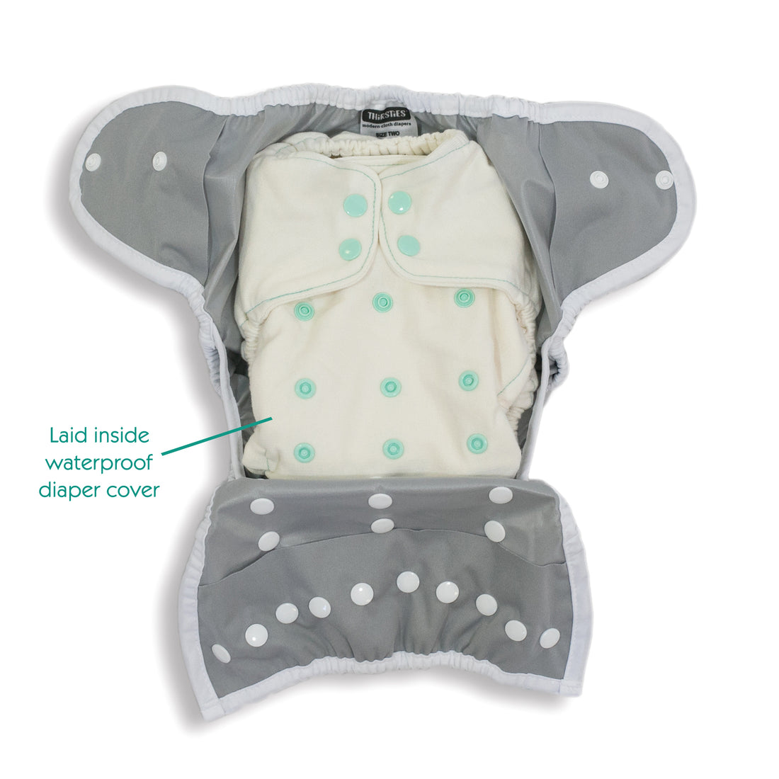 Thirsties Natural One Size Fitted Diaper