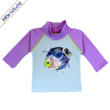 NoZone UV Swim Shirt - Lavender Fish