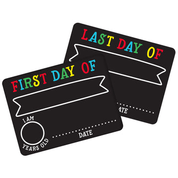 First & Last Day Chalkboards Set