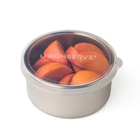 Round Food Storage Containers with Silicone Lid