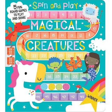 Spin & Play Magical Creatures Board Book Game