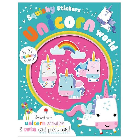 Squishy Stickers Unicorn World Paperback Book