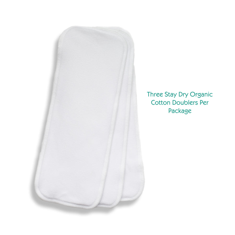 Thirsties Stay Dry Organic Cotton Doubler 3 pack