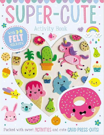 Super-Cute Activity Book with 3D Felt Stickers