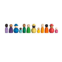 Wood Together Coloured Nins Set 12pc