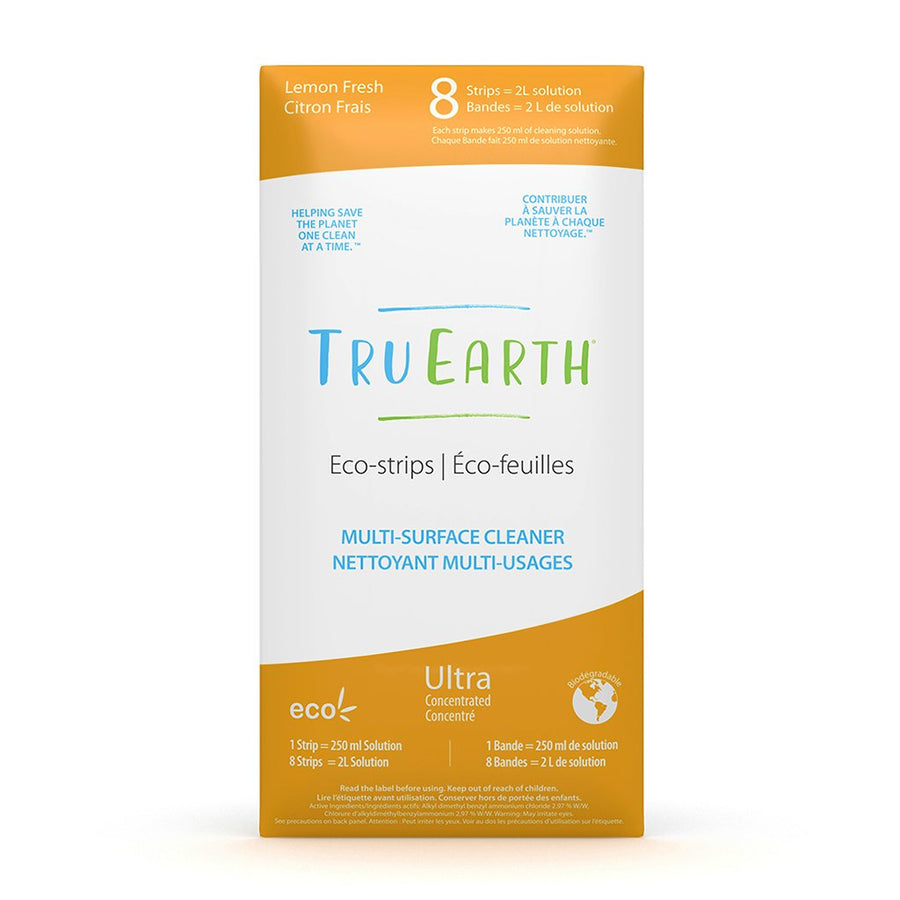 Tru Earth Eco-strips Disinfecting Multi-Surface Cleaner (Lemon Fresh)