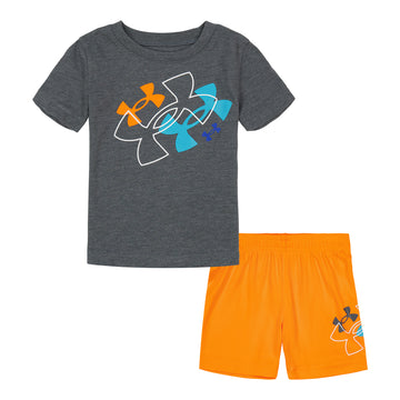Two Piece Floating Logo T-Shirt & Short Set