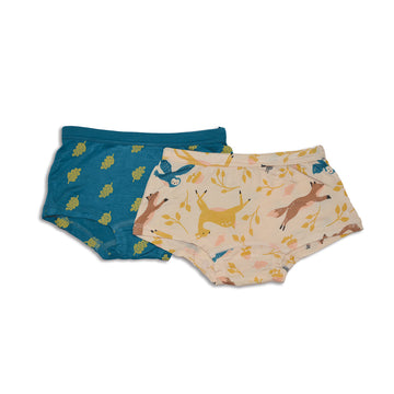 Bamboo Girls Boyshort Underwear - 2 Pack