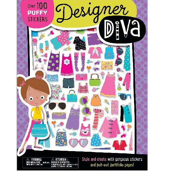 Designer Diva Puffy Sticker Book