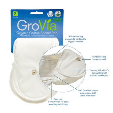 GroVia Organic Cotton Soaker Pad (2 pk)