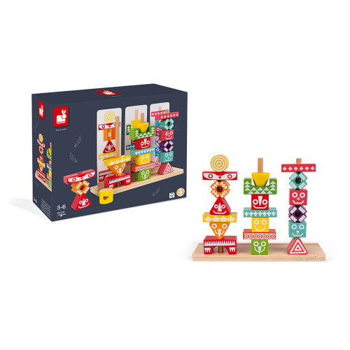 Janod I Wood Edutotem Stackable Pieces