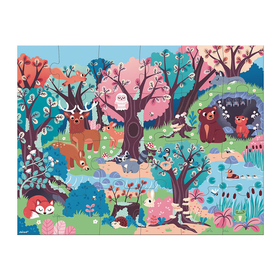 Janod 24pc Magic Puzzle - Forest