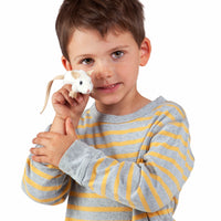 Mini White Mouse Finger Puppet