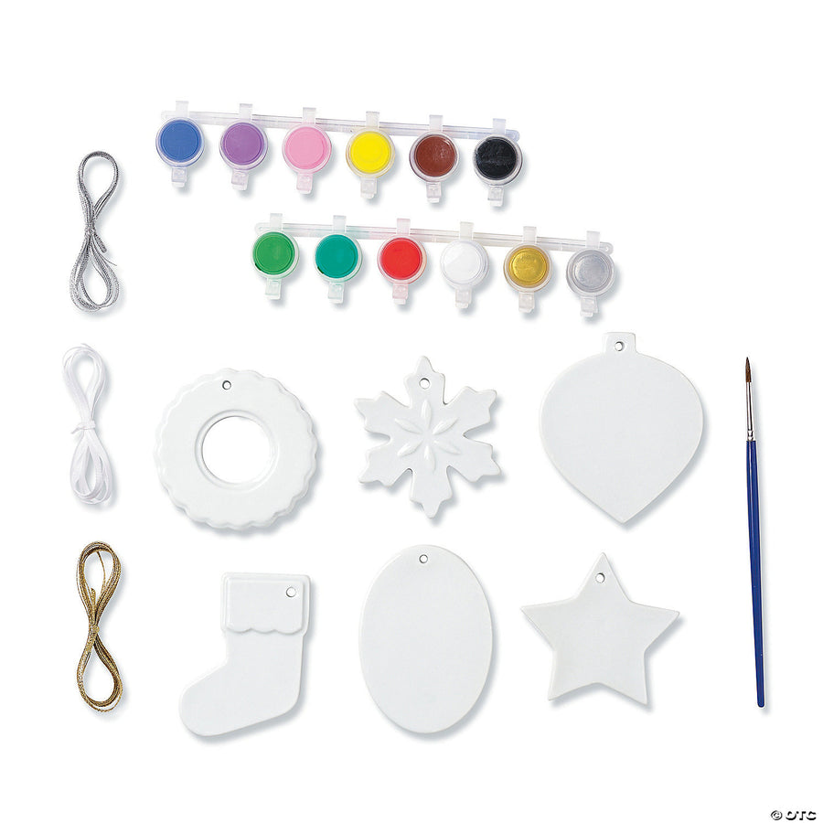 MindWare Paint Your own Porcelain Christmas Ornaments