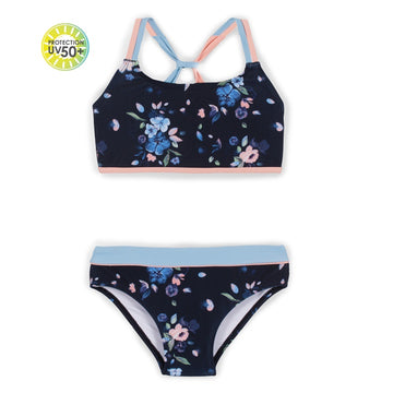 Two Piece Swimsuit - Navy (4-14)