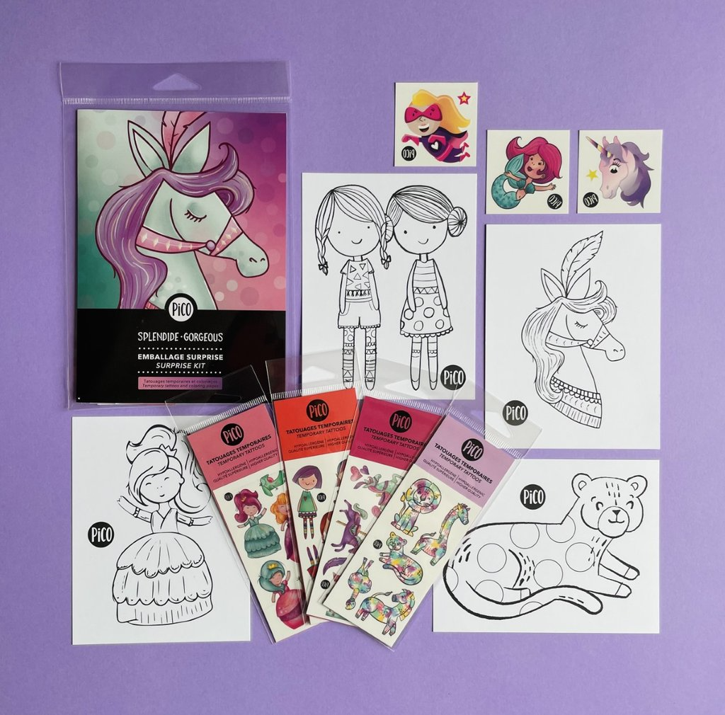 Pico Temporary Tattoo Surprise Set