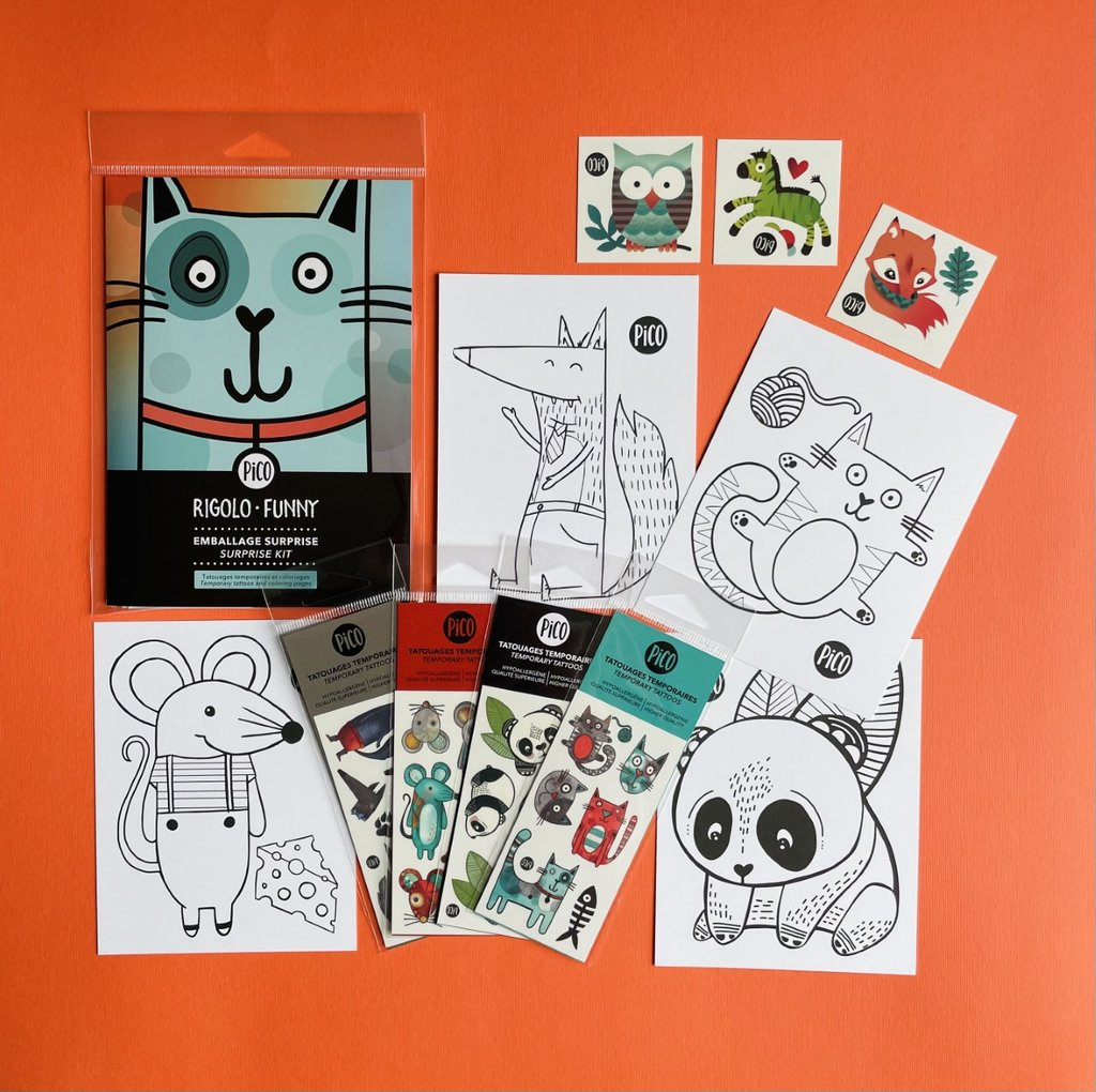 Pico Temporary Tattoo Surprise Set