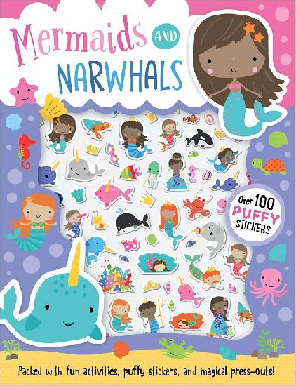 Make Believe Ideas - Mermaids & Narwhals Puffy Sticker Activity Book