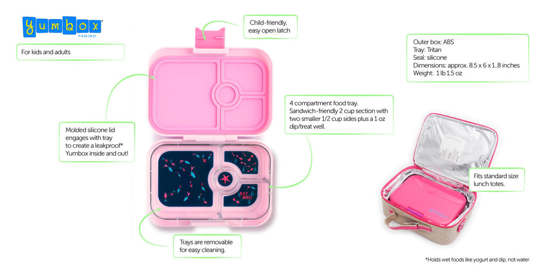 Yumbox Panino - 4 Compartment Bento